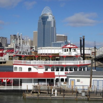 Great American Skyline With River Boat II
