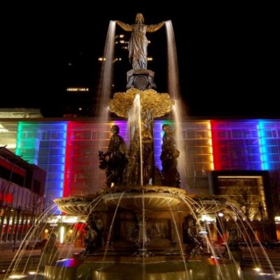 Fountain Square at Night II