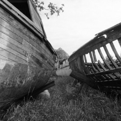 Fishing Boat Graveyard, Bayfield, WI